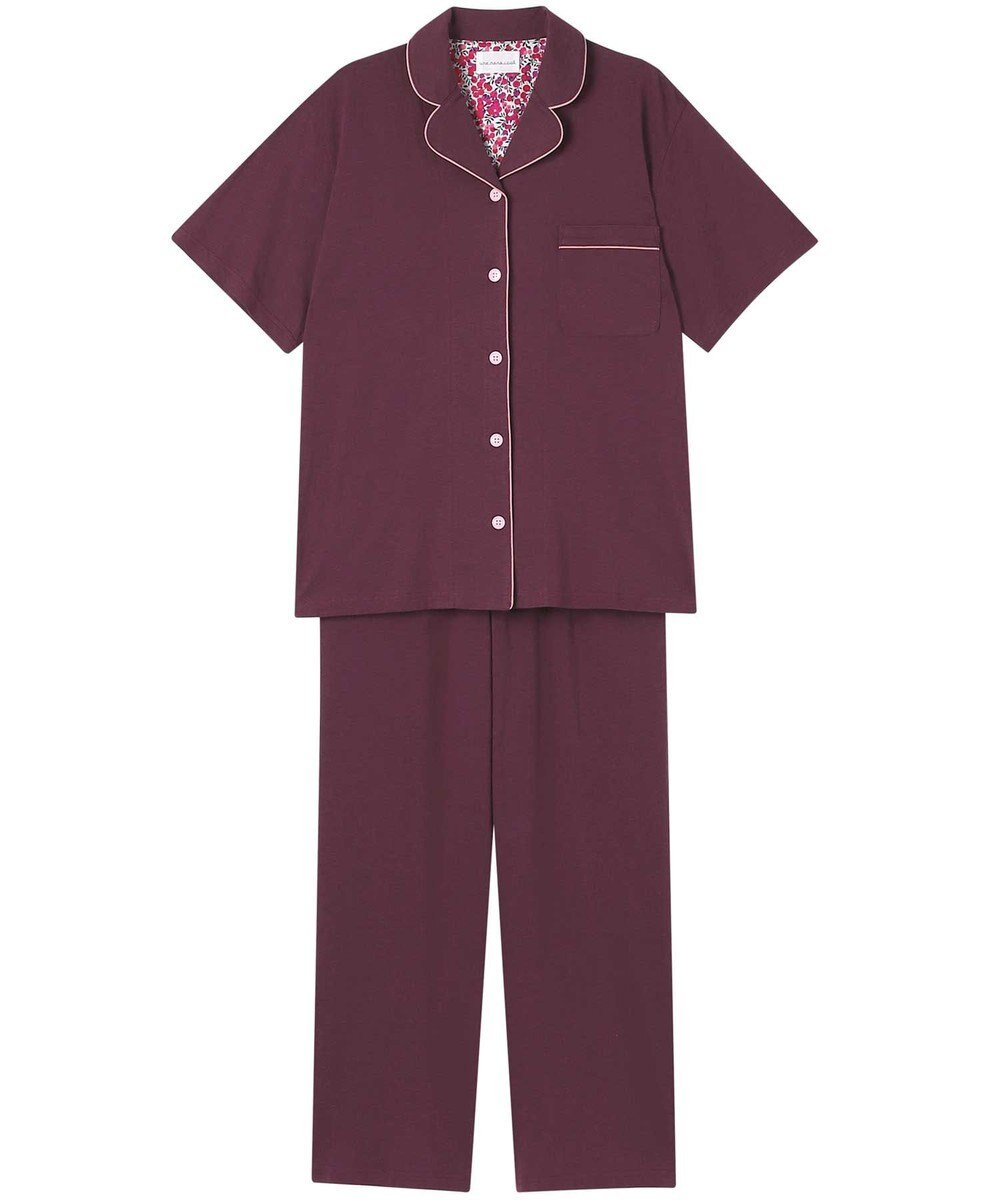 une nana cool MADE WITH LIBERTY FABRIC 綿混ソフト天竺 半袖パジャマ 