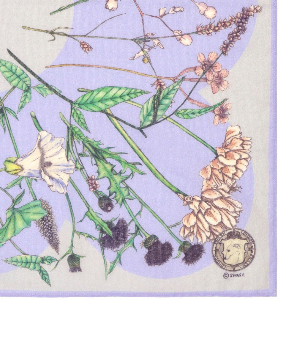 MOONBAT SWASH LONDON フラワープリント コットン スカーフ 