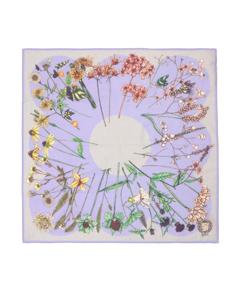 MOONBAT SWASH LONDON フラワープリント コットン スカーフ 