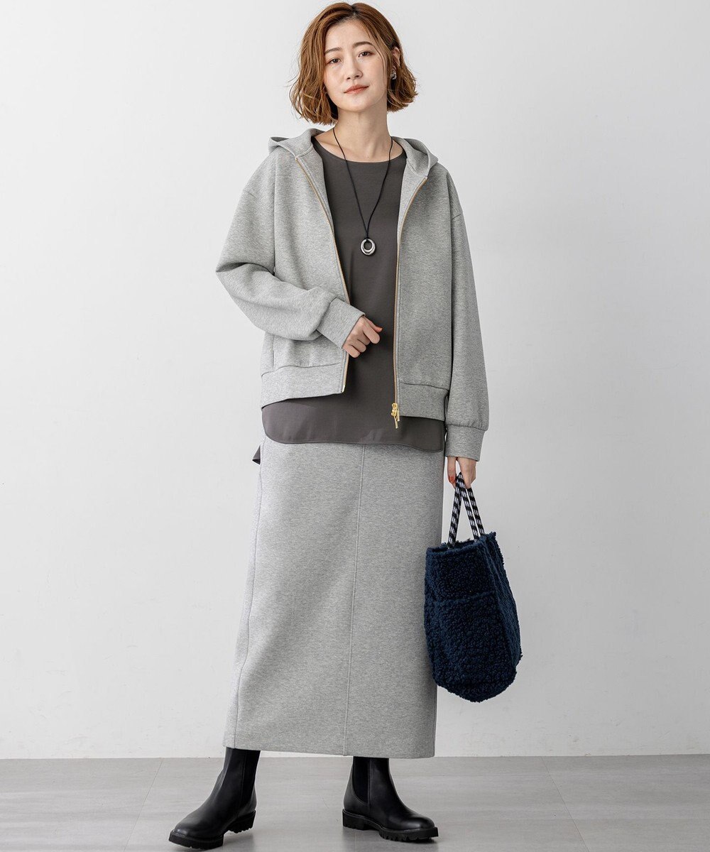 23区 S 【洗える】コットンエアーダンボール Iライン スカート 