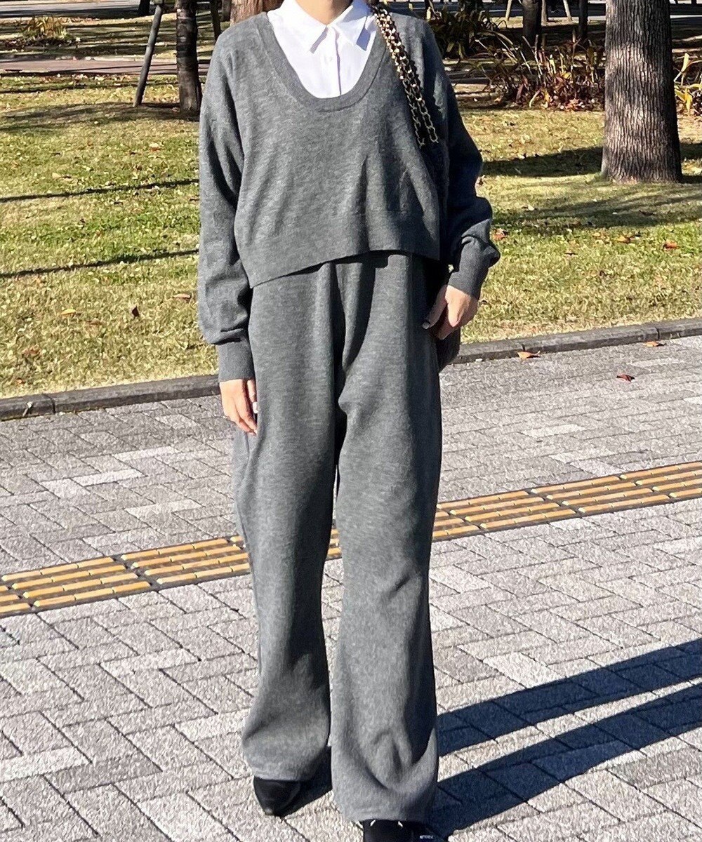 Green Parks ニットサロペット 