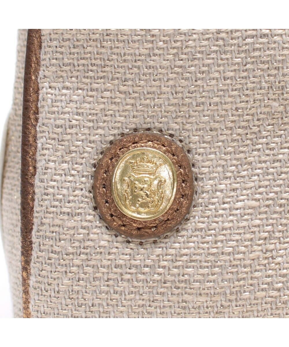 A.D.M.J. リネンラメクロス/前金具付トート32cm(Dカン＋) 