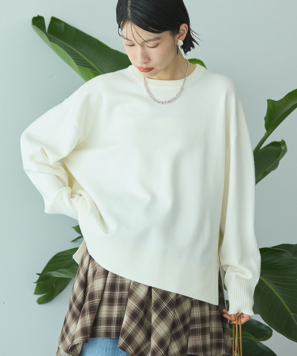 AMERICAN HOLIC 【WEB限定】バイパチサイドスリットニットプルオーバー 