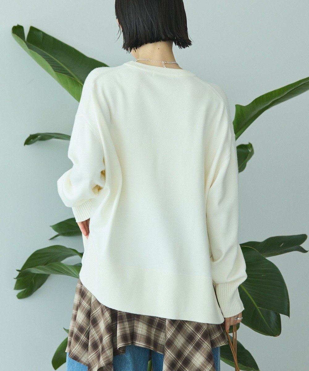 AMERICAN HOLIC 【WEB限定】バイパチサイドスリットニットプルオーバー 