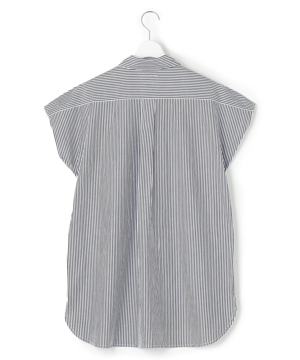 J.PRESS YORK STREET 【WOMEN】キャップスリーブ ストライプブラウス 