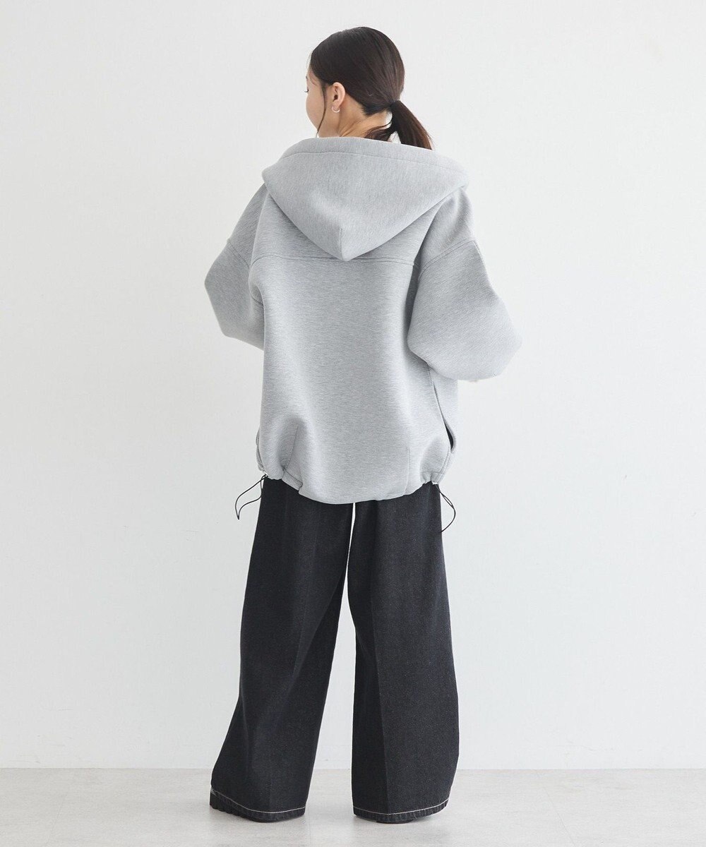 earth music&ecology フーディーダンボールジップブルゾン 