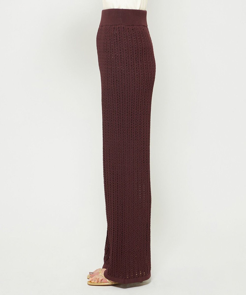 uncrave シースルーケーブルニット パンツ 