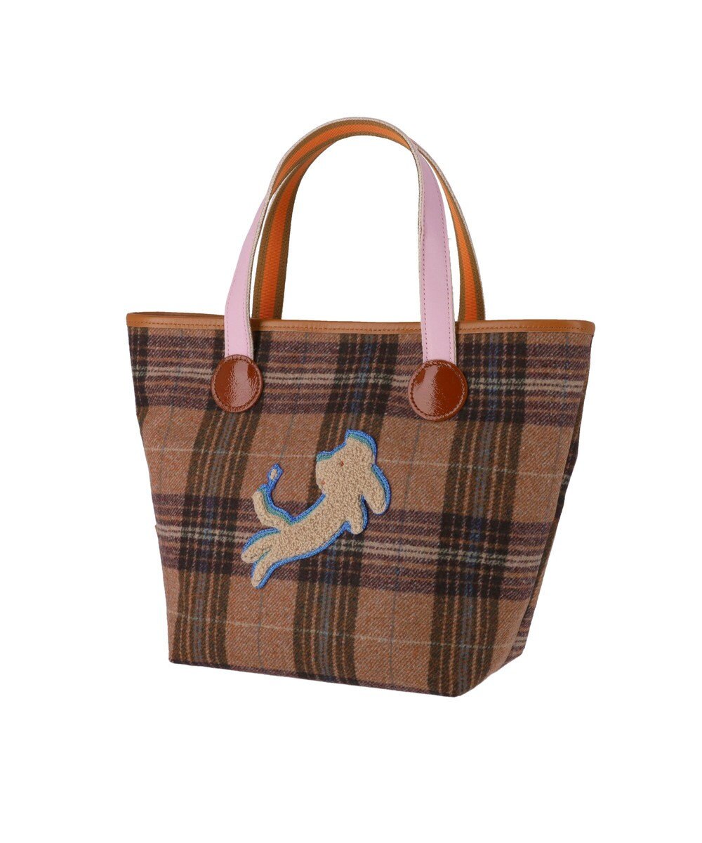 tsumori chisato CARRY ウールチェック ハンドバッグ 