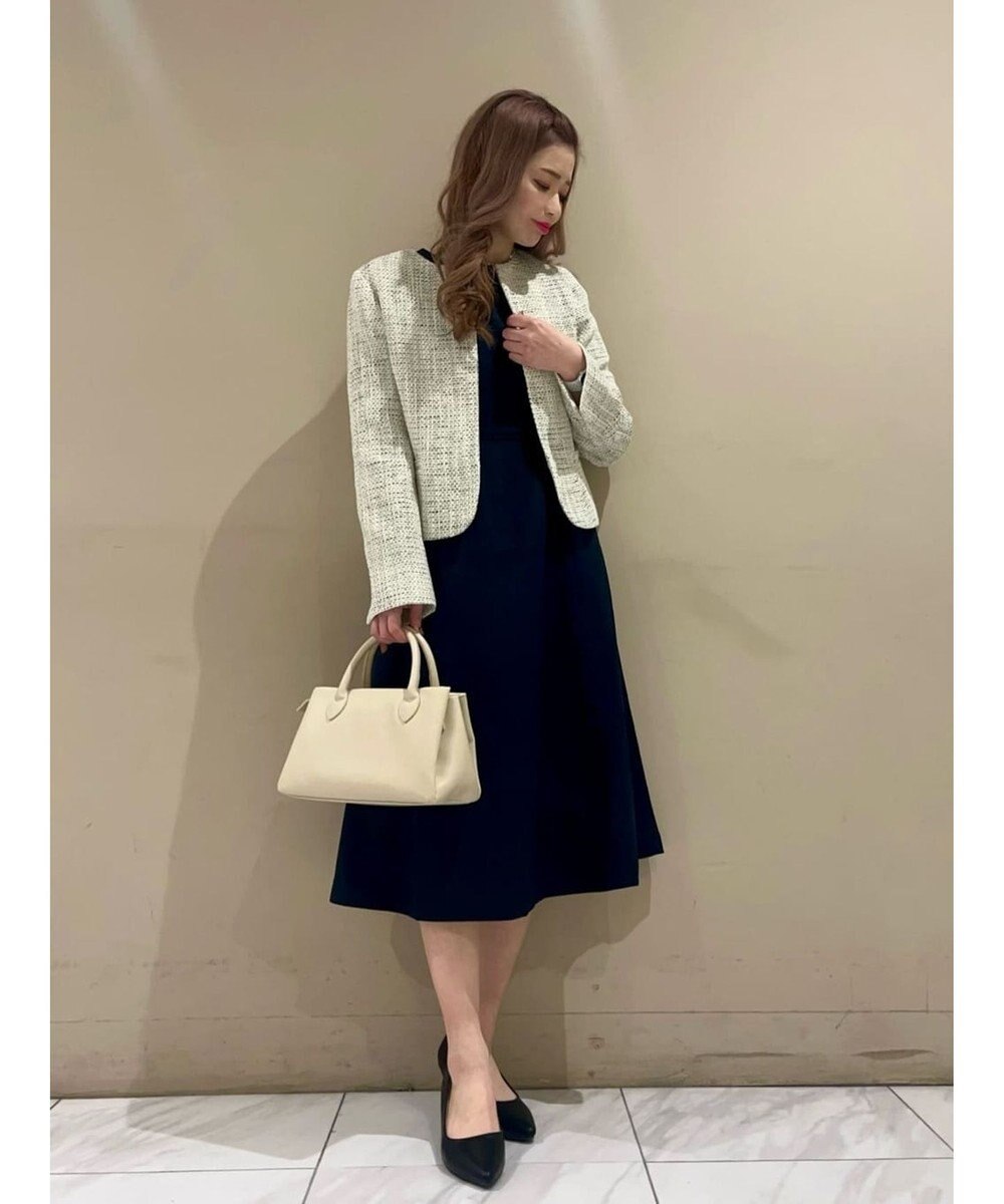 Green Parks ｅｆ－ｄｅ　ツィード調ノーカラージャケット 