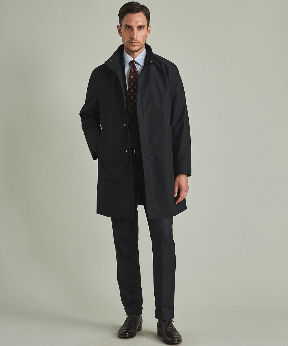 GOTAIRIKU 【防水/軽量/シワになりにくい】ラスタードビーメモリーラミネーションコート_スタンドカラー(24年モデル) 