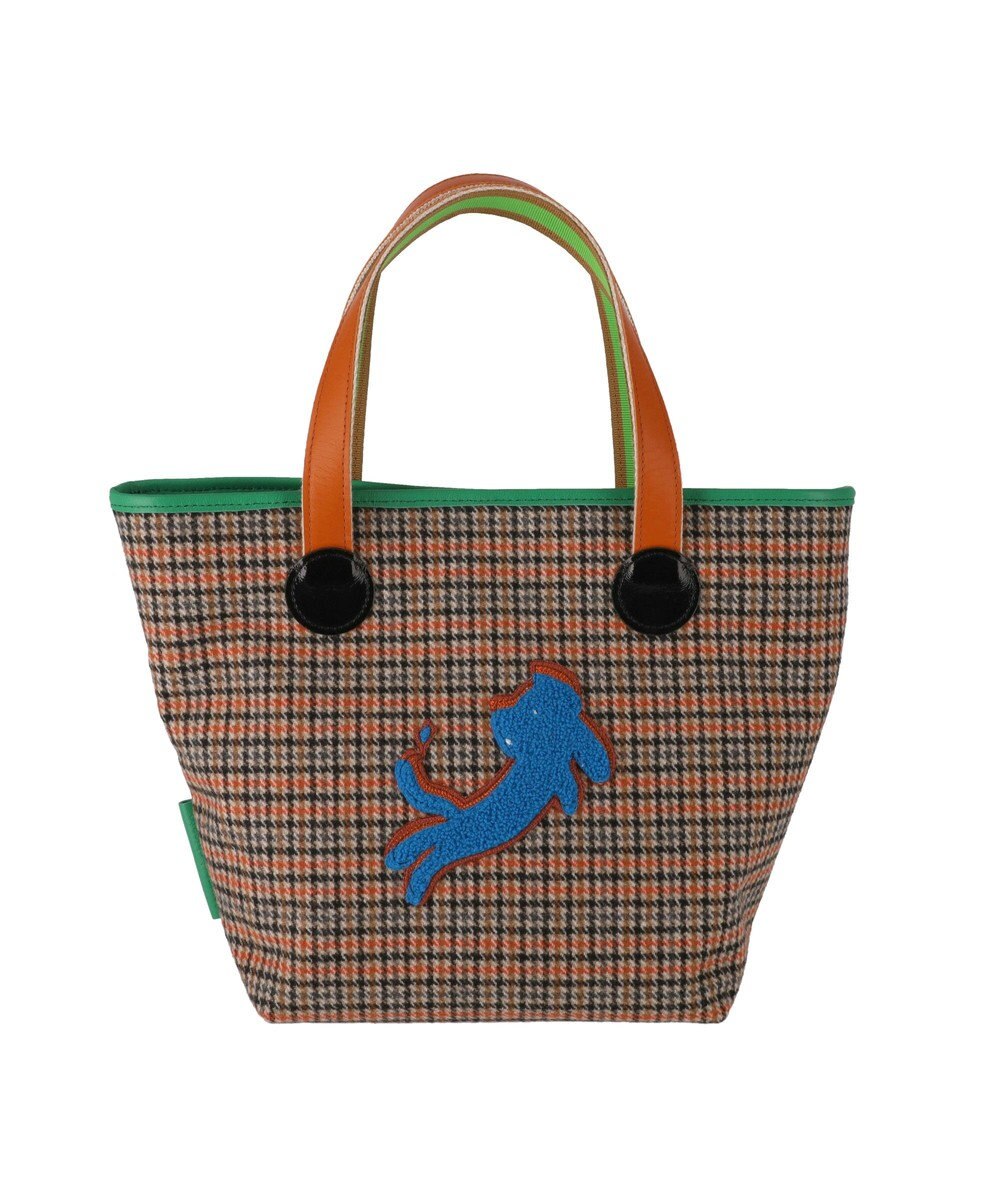 tsumori chisato CARRY ウールチェック ハンドバッグ 