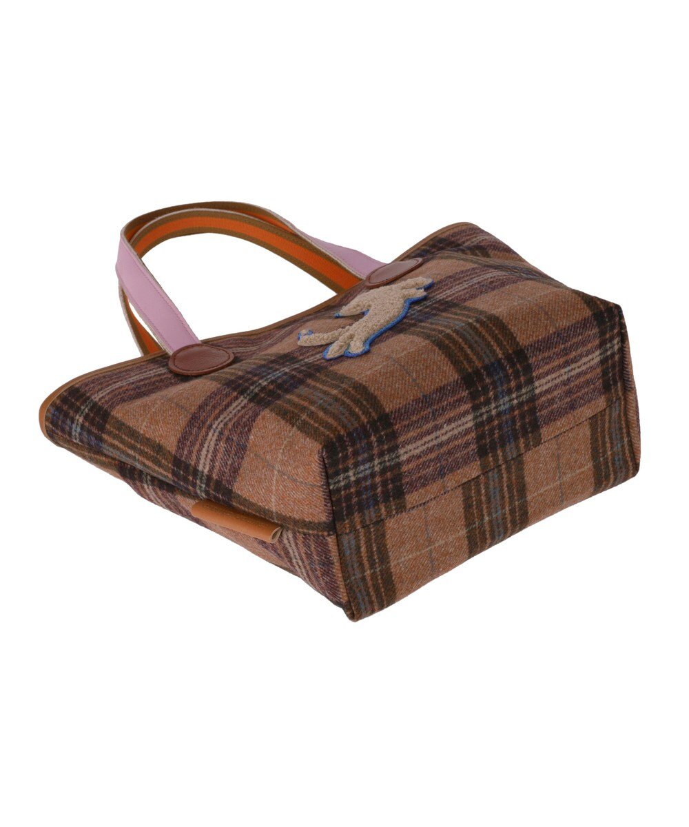 tsumori chisato CARRY ウールチェック ハンドバッグ 