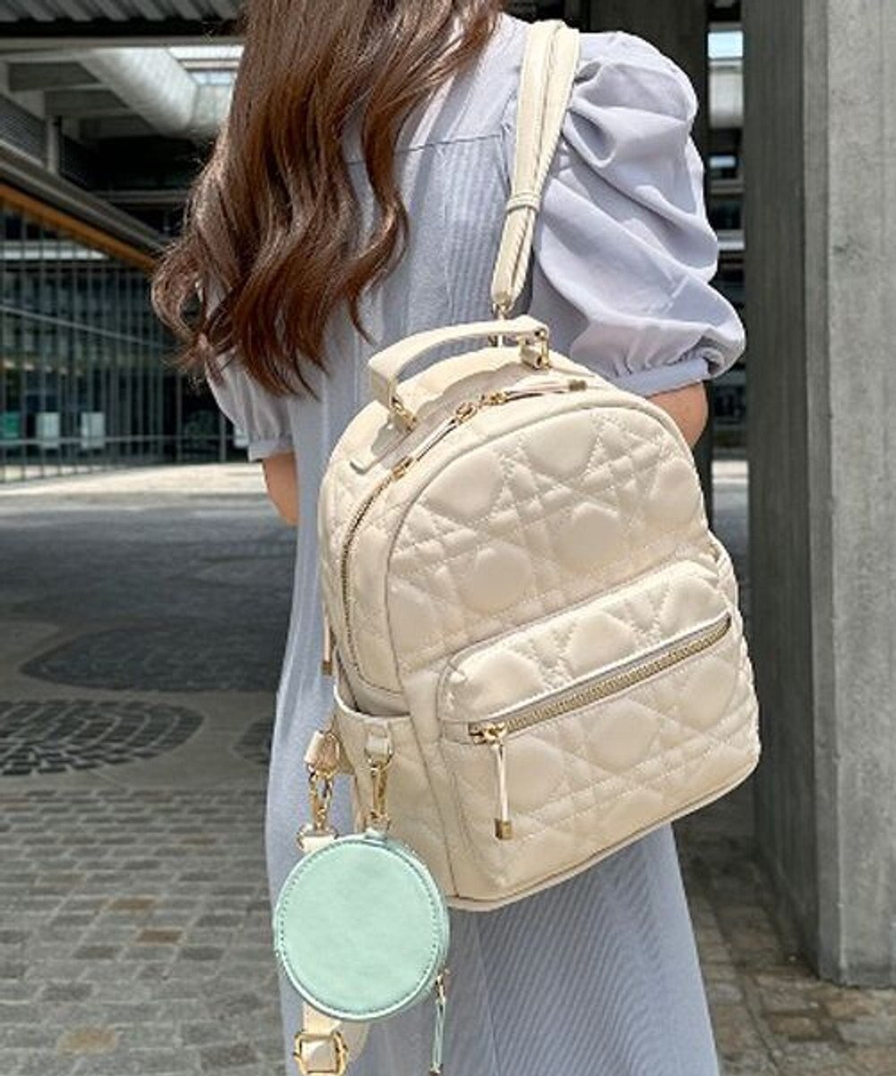 LA BAGAGERIE 【MONICA】ポーチ付きキルティングリュック 