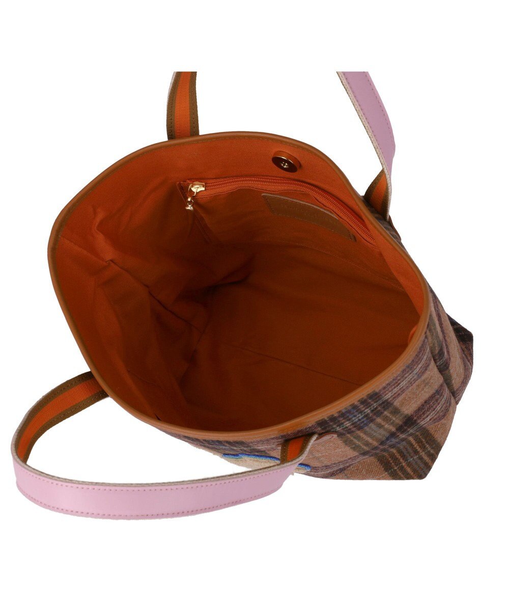 tsumori chisato CARRY ウールチェック ハンドバッグ 