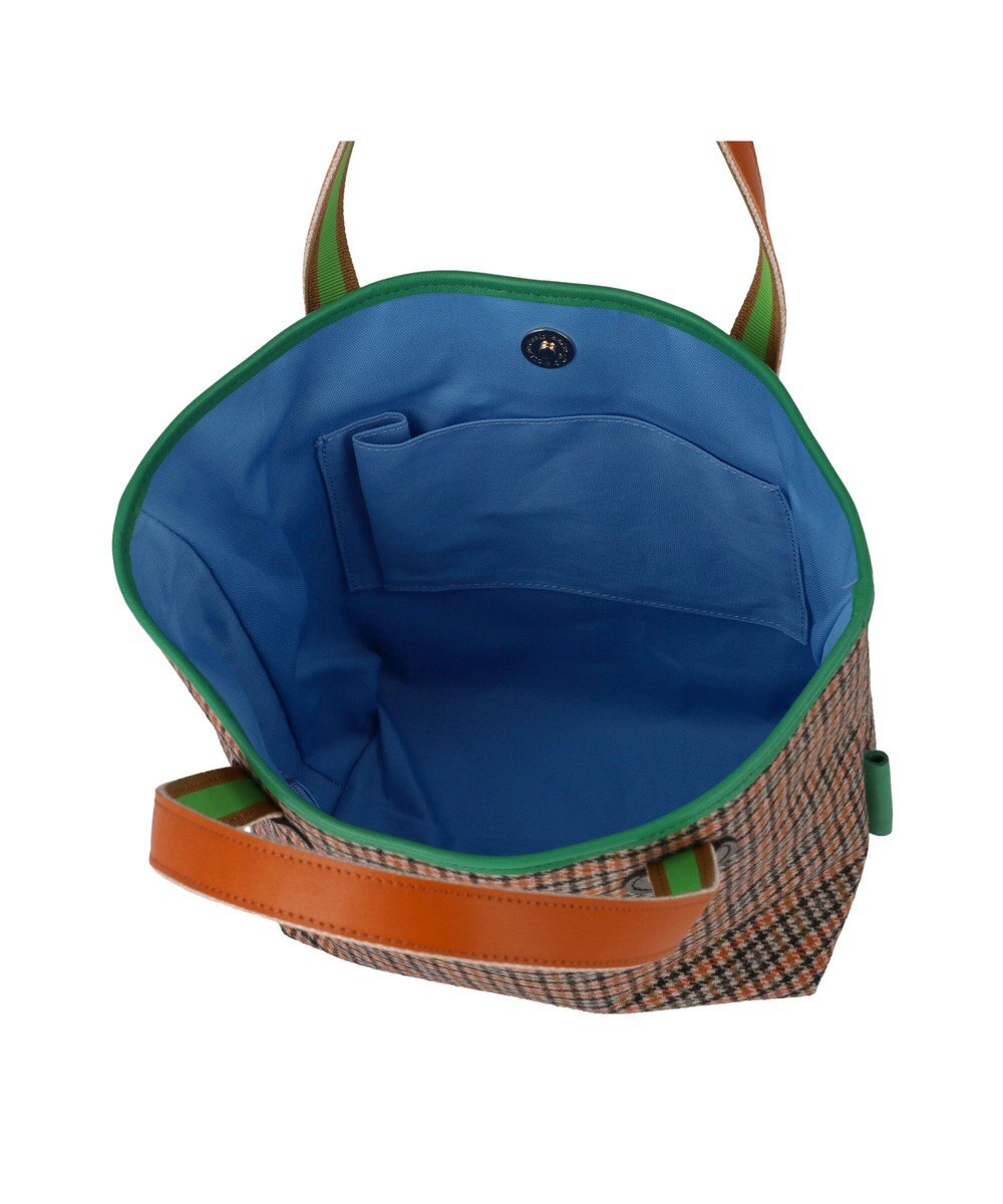 tsumori chisato CARRY ウールチェック ハンドバッグ 