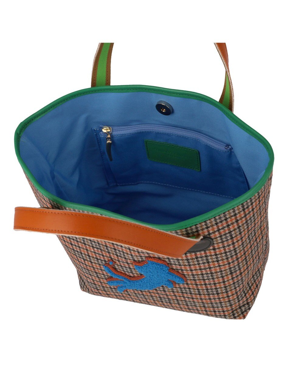 tsumori chisato CARRY ウールチェック ハンドバッグ 