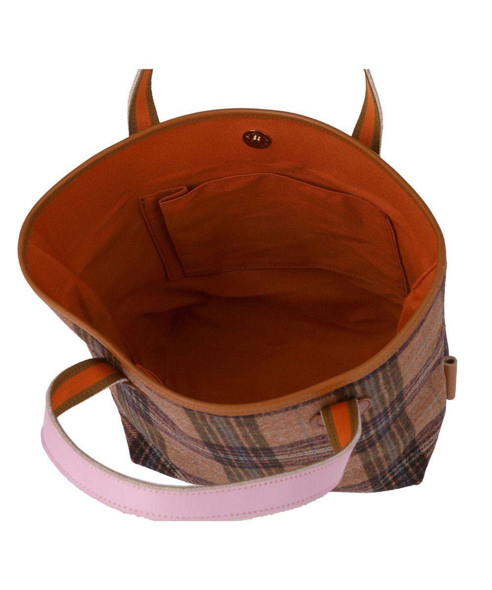 tsumori chisato CARRY ウールチェック ハンドバッグ 