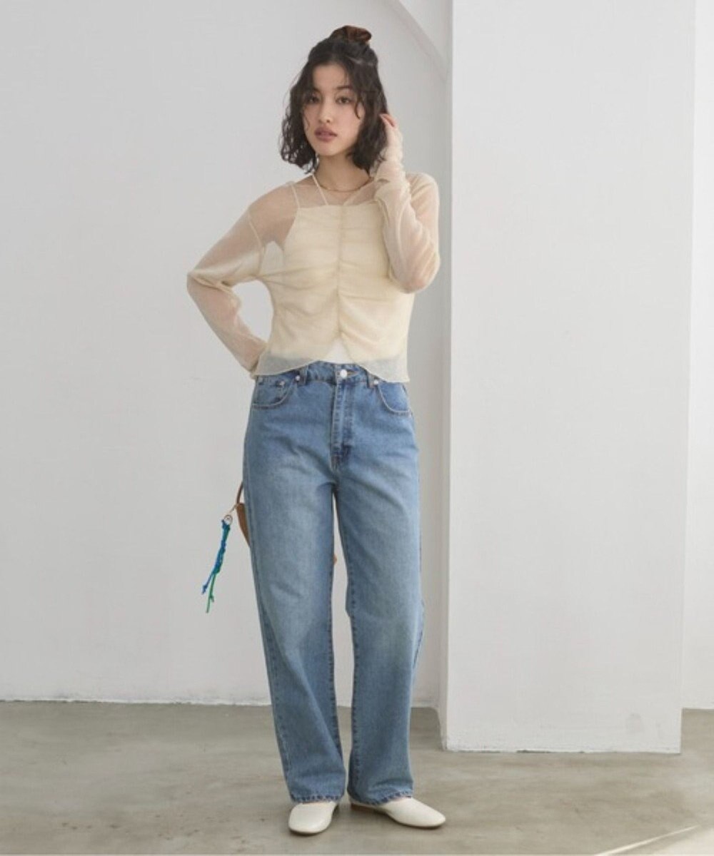 WEGO 【ANGIE VINTAGE】シャーリングラメシアートップス 