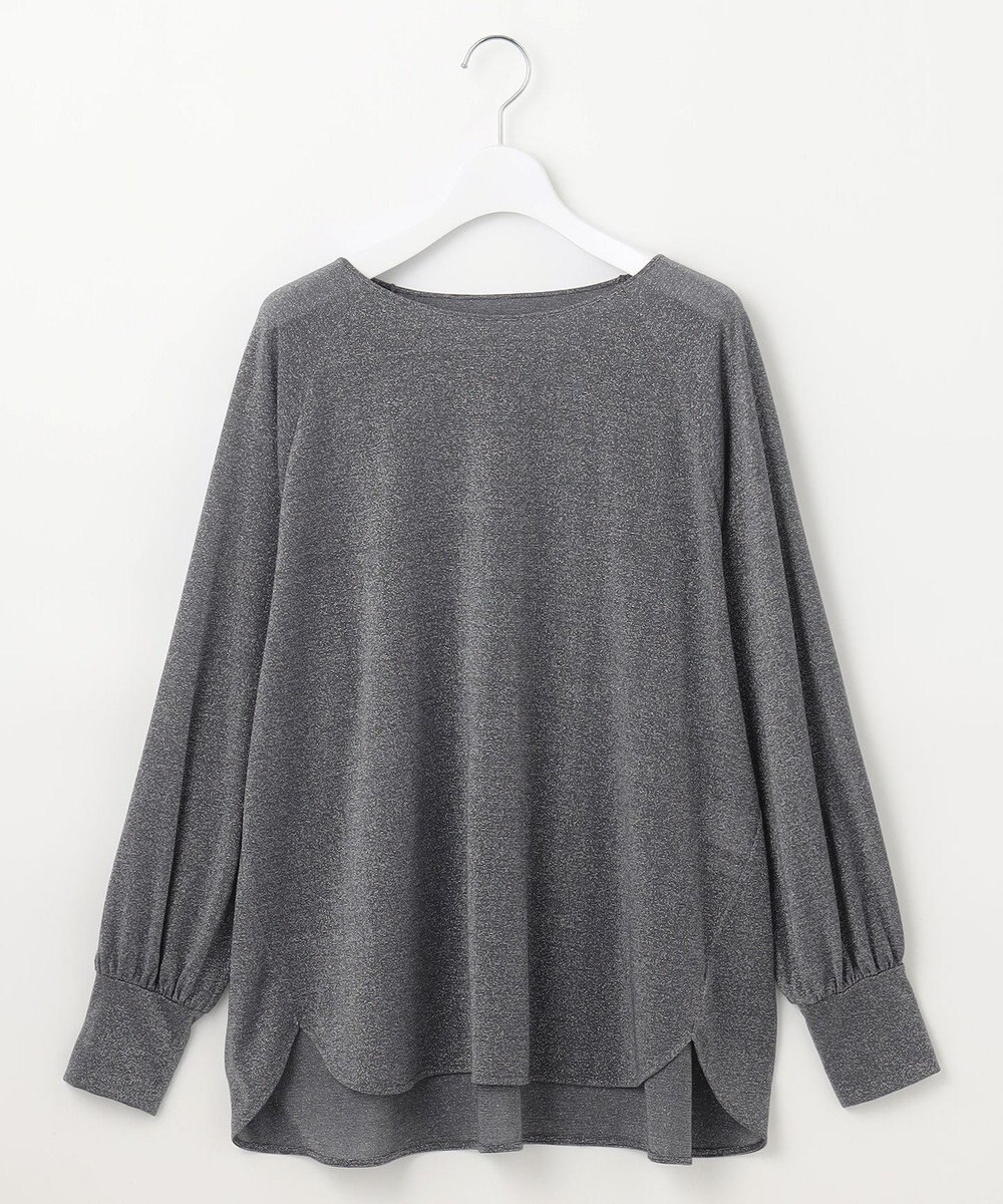 自由区 L 【洗える】ラメシアー トップス 