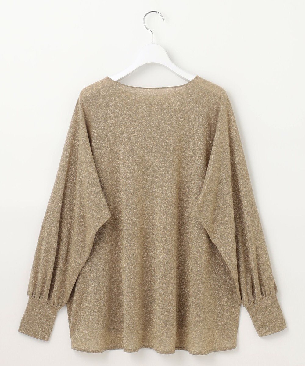 自由区 S 【洗える】ラメシアー トップス 