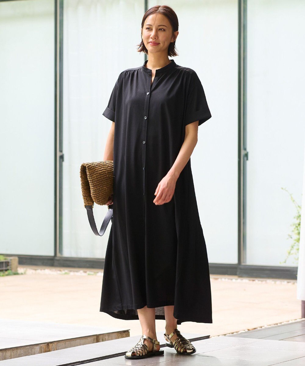 自由区 L 【WEB限定・洗える】ディフォームピケ ワンピース 