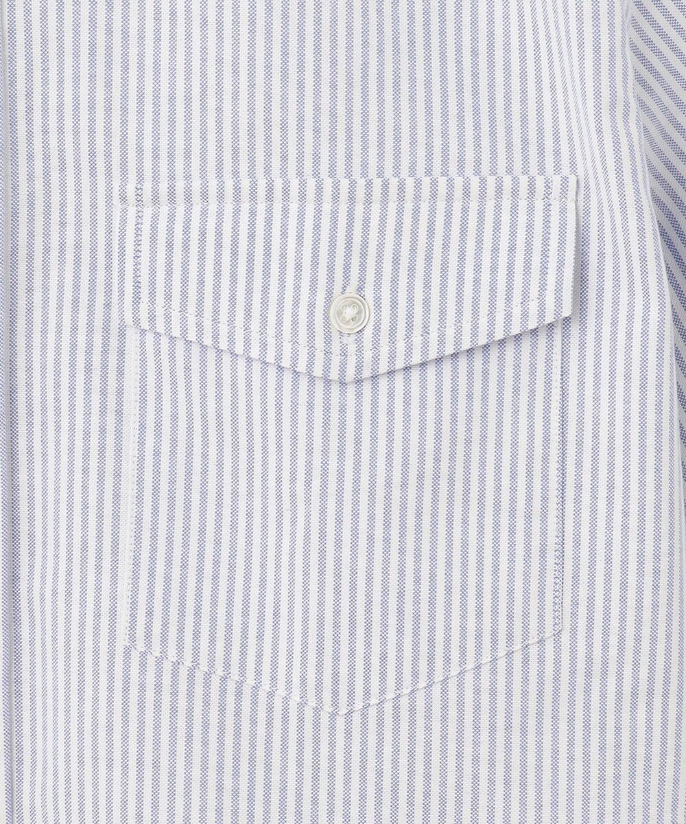 J.PRESS MEN 【J.PRESS BASIC】アービングボタンダウンキャンディストライプ 半袖シャツ 