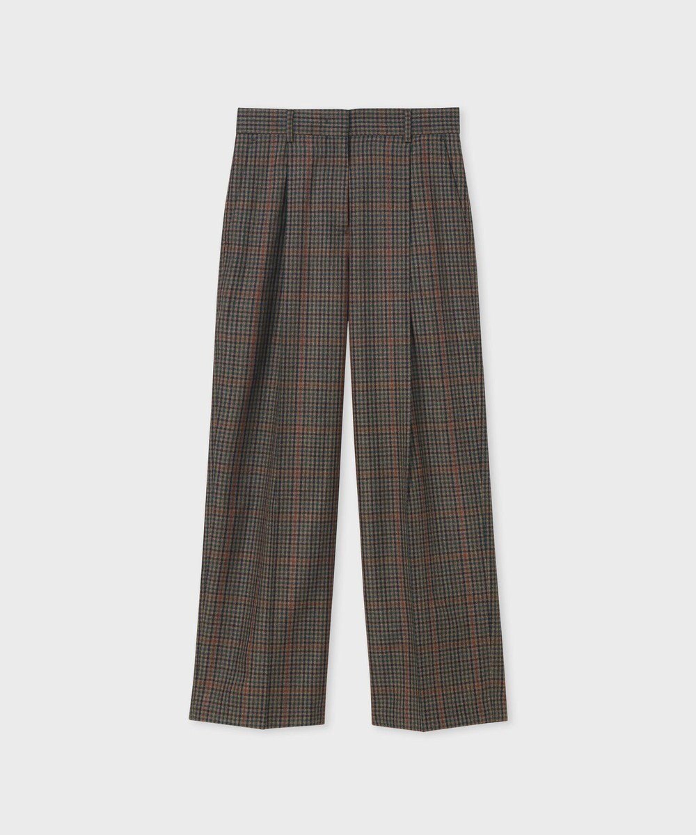 Paul Smith クラシックガンクラブチェック ワイドタックパンツ 