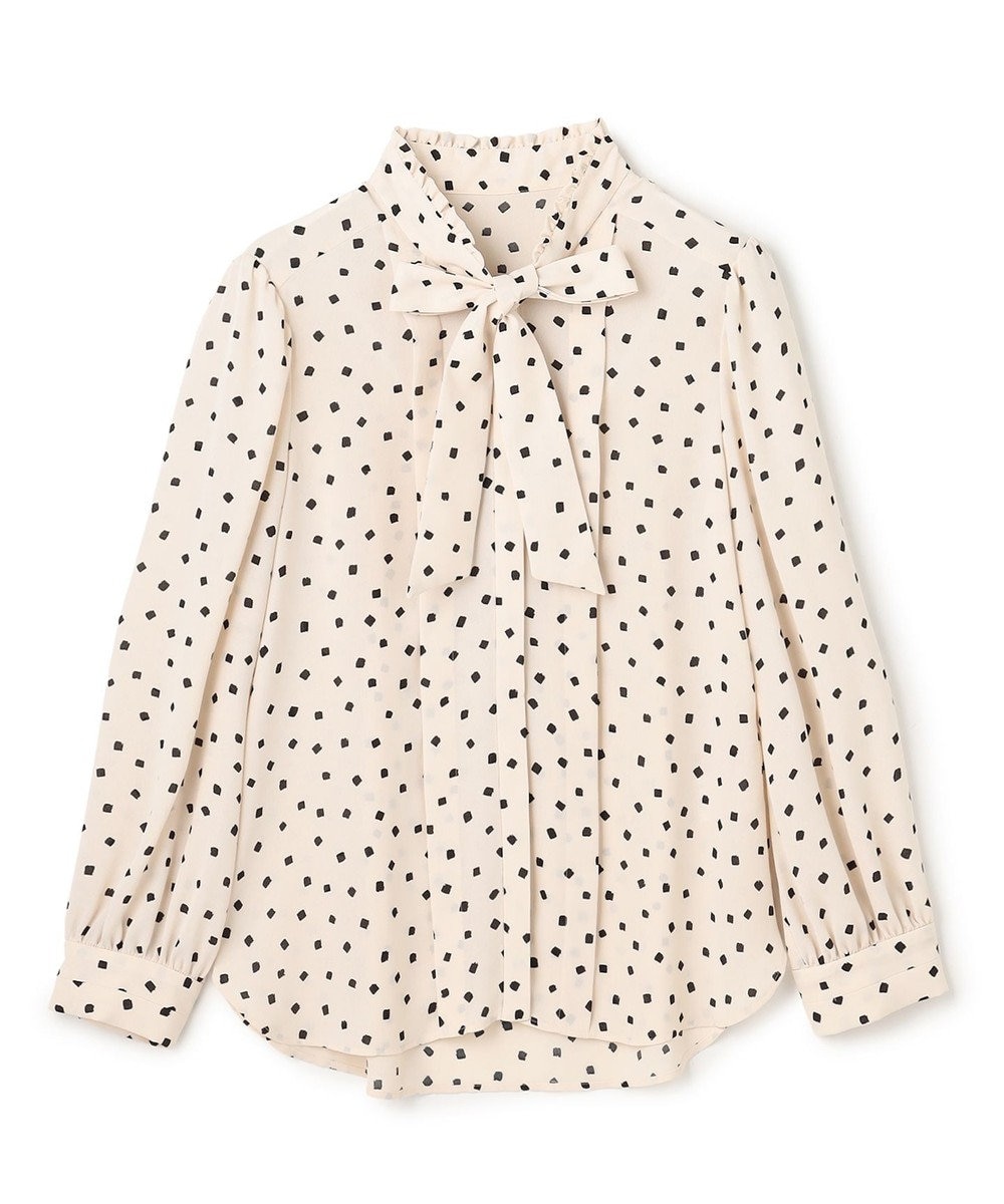 TOCCA PROMISE RIBBON ROSETTE ドット柄ブラウス 