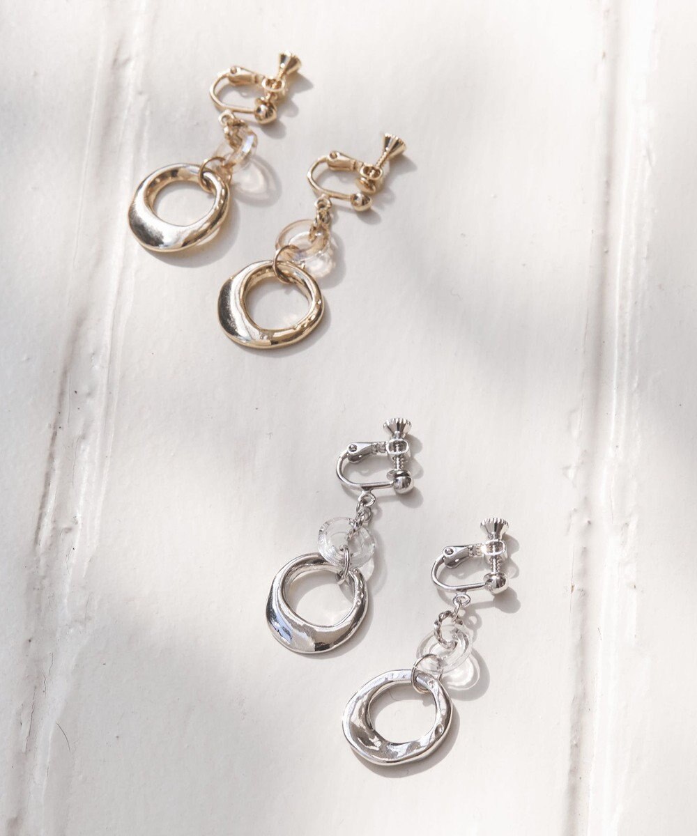 ANY SIS 【美人百花7月号掲載】トリプルリング イヤリング 