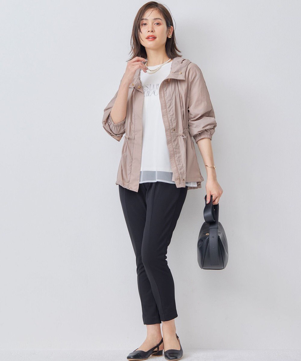 組曲 【撥水・WEB限定】ギャザーフード パッカブルブルゾン 