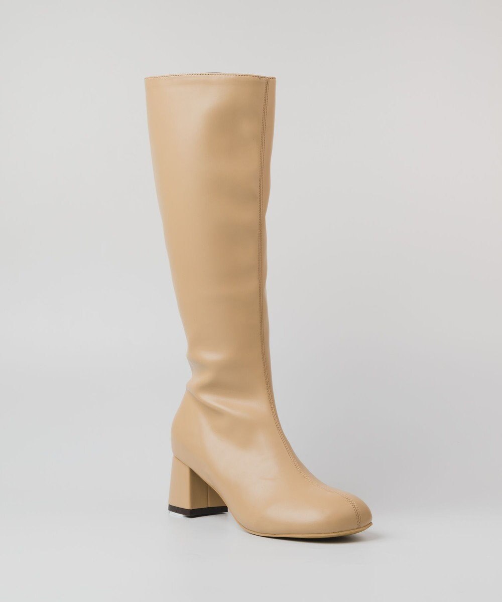 BONTRE 【PRECIEUX JOUET/プレシュウジュエ】オブリークジップロングブーツ 