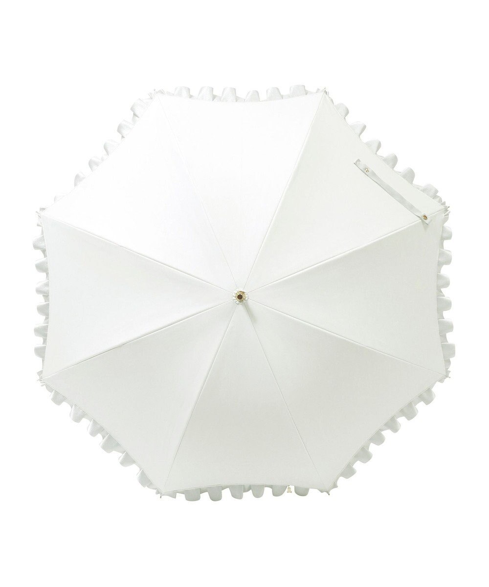 MOONBAT 【一級遮光/晴雨兼用】LANVIN en Bleu (ランバン オン ブルー) 長傘 日傘 シャイニーフリル 遮光 遮熱 UV 