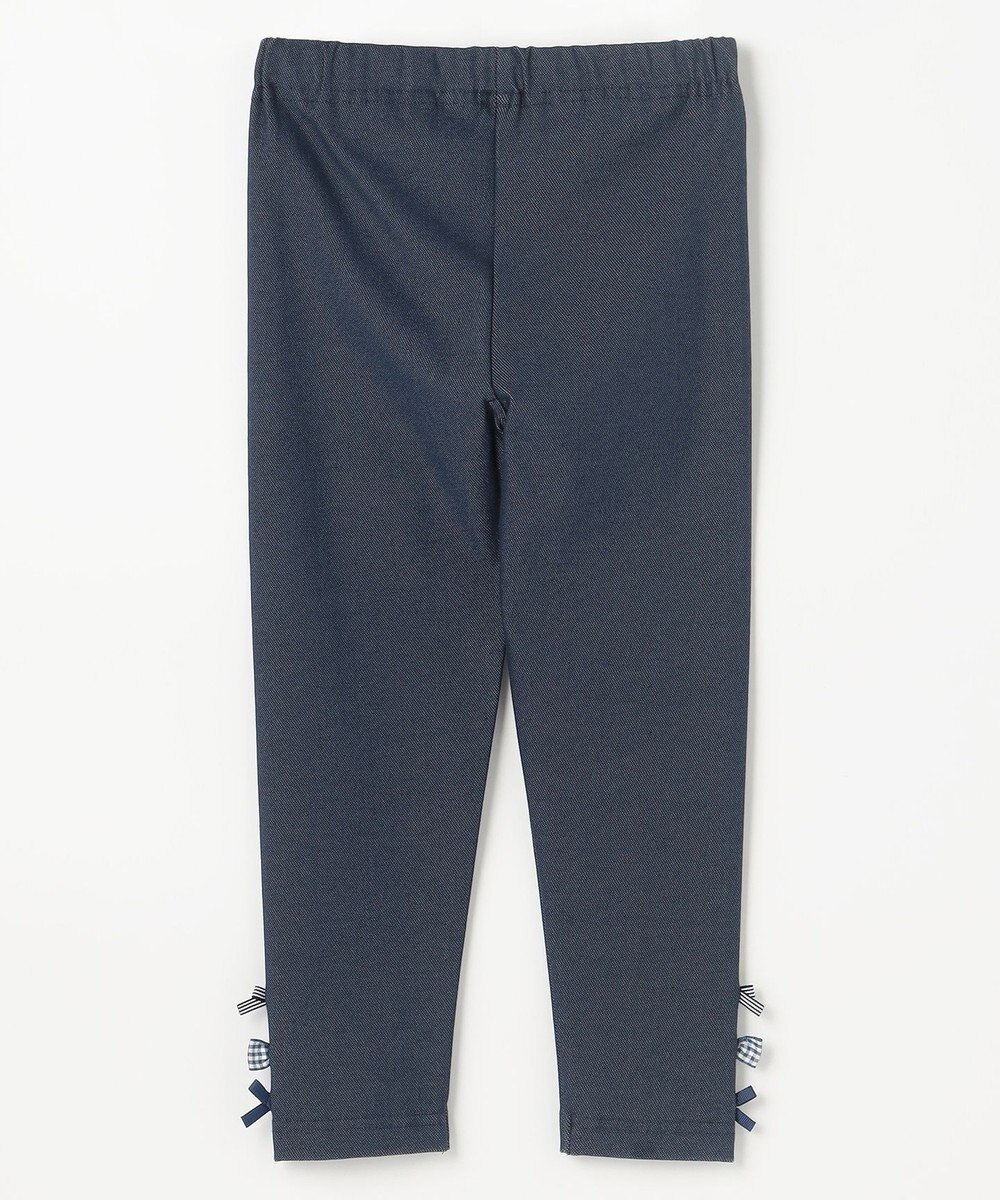 ANY KIDS 裾リボン 無地レギンス 