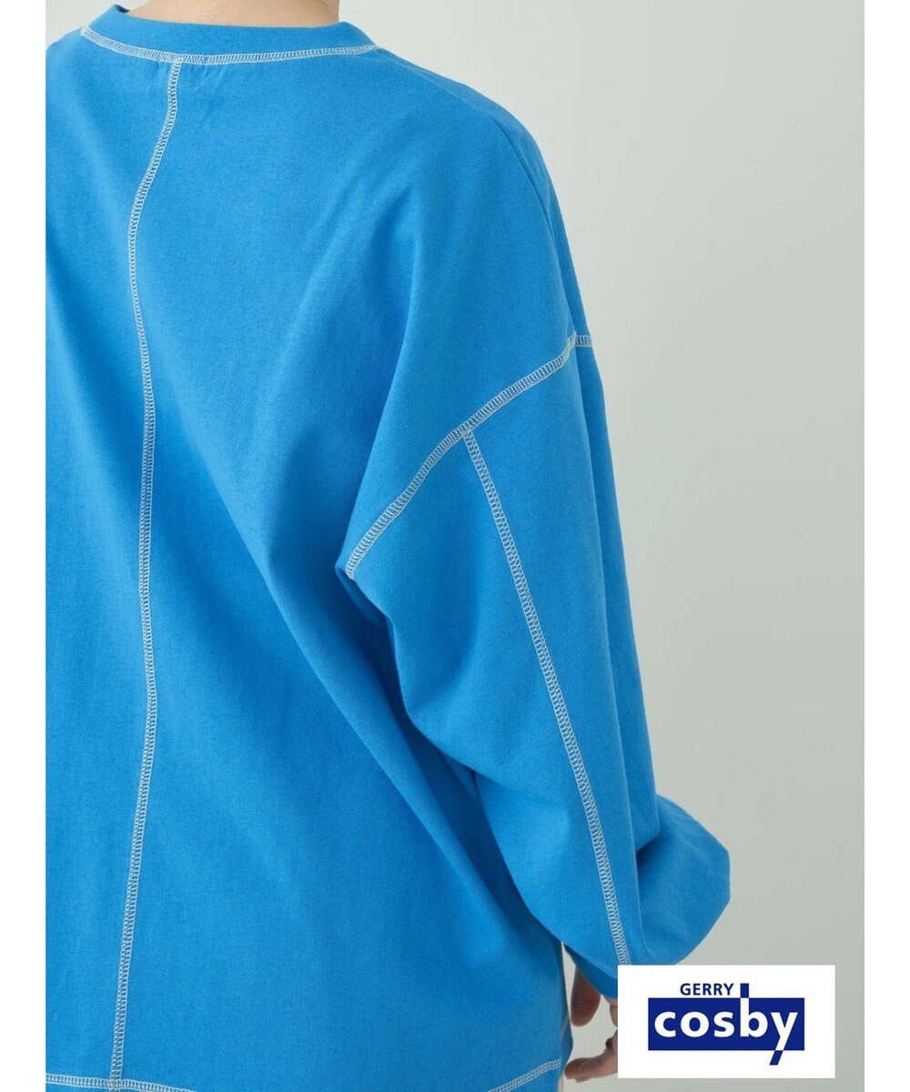 earth music&ecology Ｃｏｓｂｙ×ｅａｒｔｈ　配色ステッチロングＴシャツ 