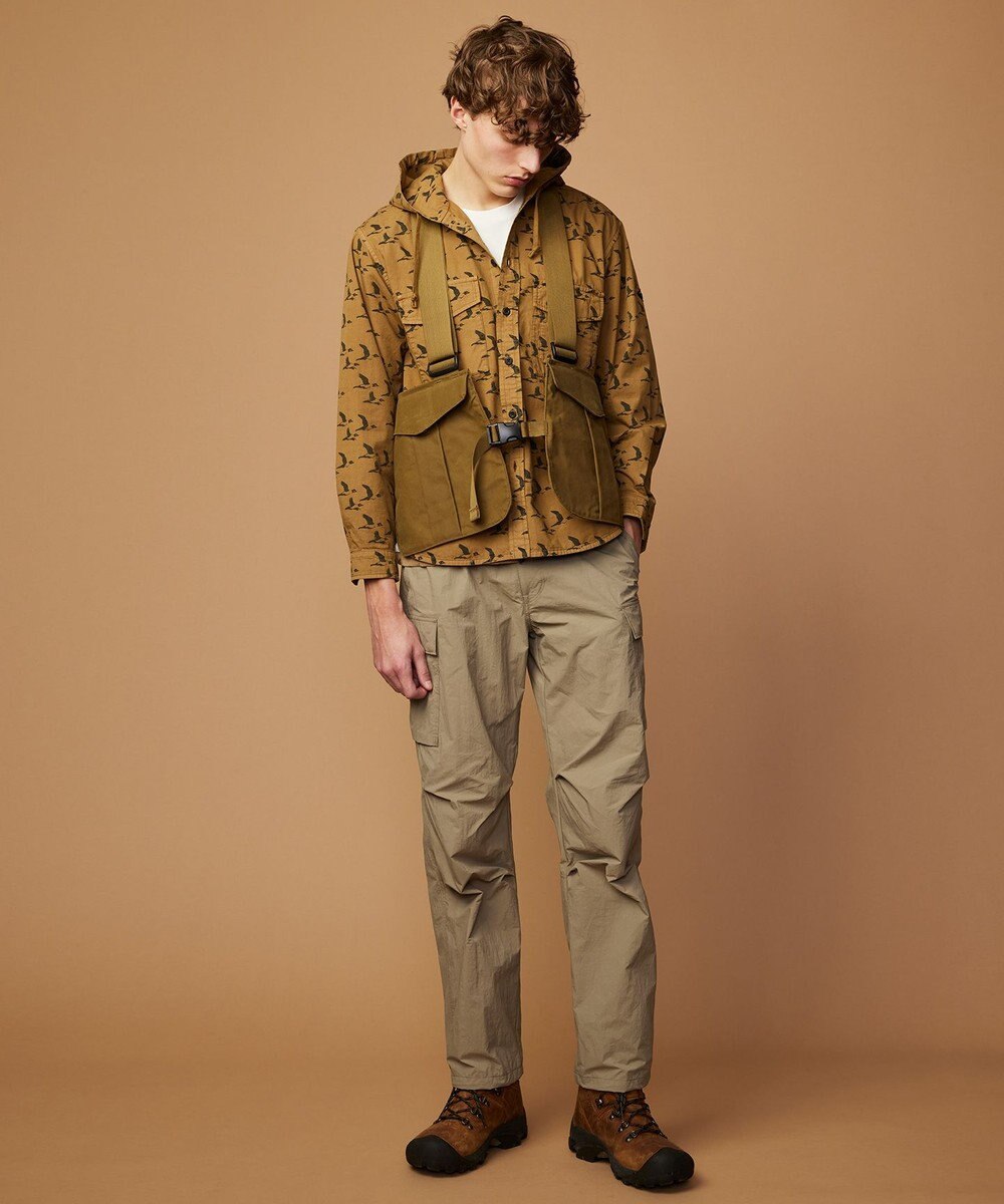 JOSEPH ABBOUD MOUNTAIN 【CREA掲載・テーム ヤルヴィモチーフ・サスティナブル】ビオグレース天竺ｘリップストップTシャツ 