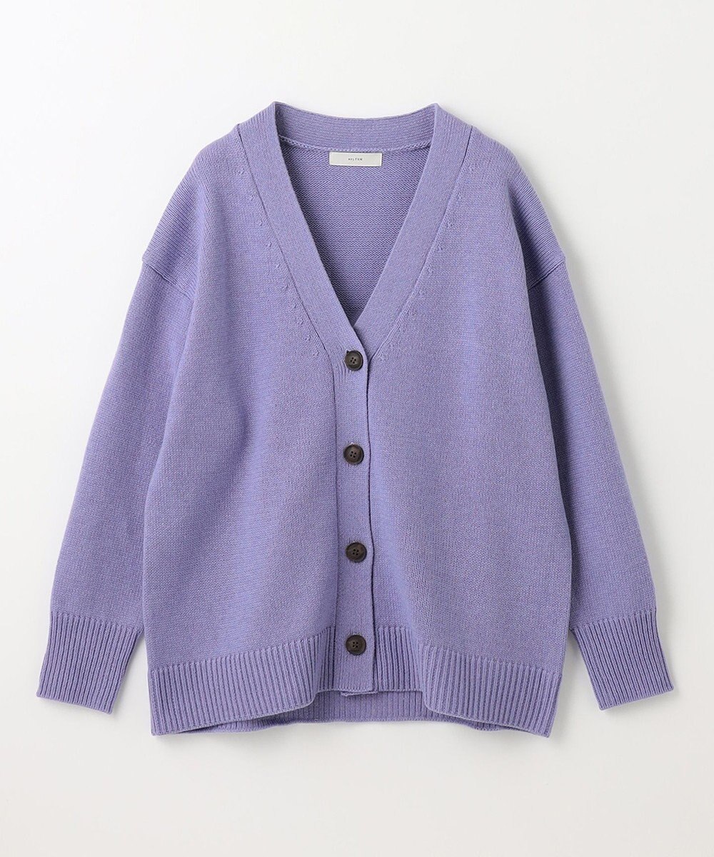 ANY 【洗濯機可】ラムウールVネック カーディガン 