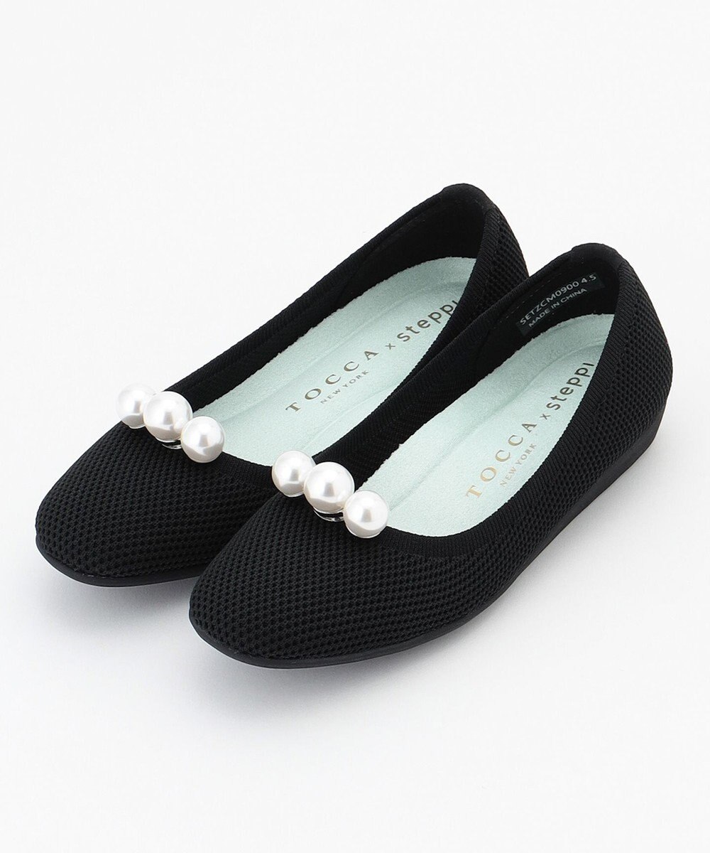 TOCCA 【軽量・撥水・お洗濯可・選べるシュークリップ】steppi×TOCCA BALLET PUMPS パンプス 