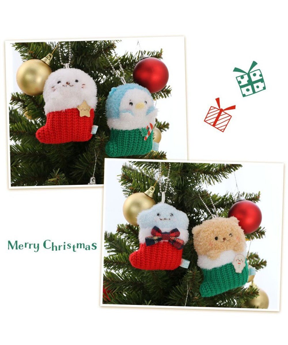 Mother garden しろたん クリスマス靴下キーホルダー 《しろたん》 単品 