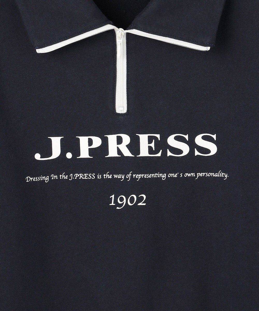 J.PRESS KIDS 【140-170cm】ミニ裏毛 ハーフジップ トレーナー 