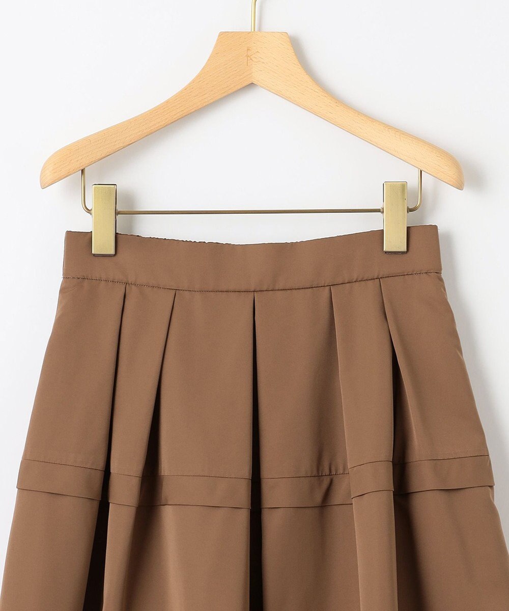 組曲 フリルタフタ フレアスカート 