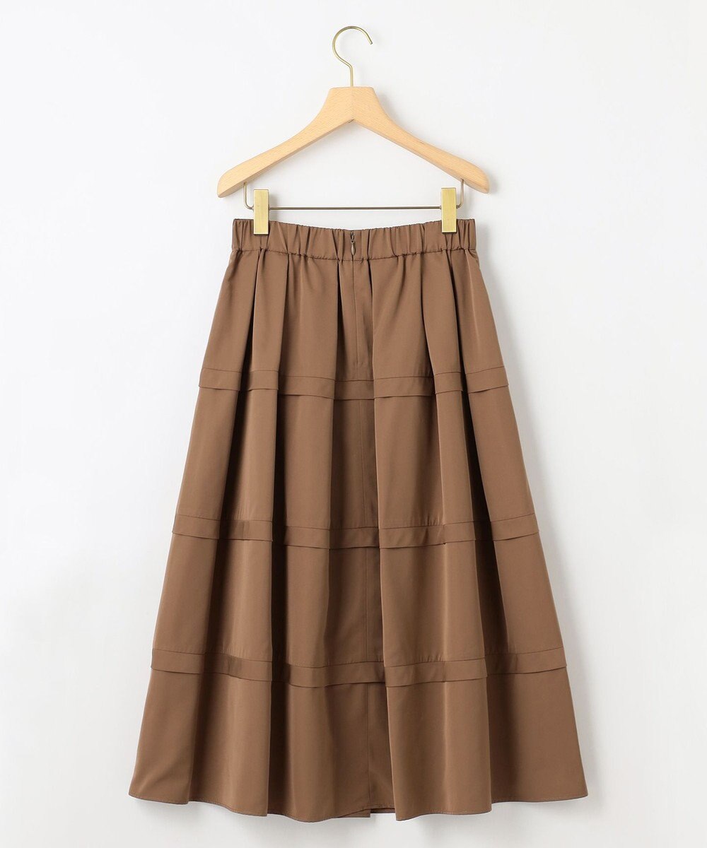 組曲 フリルタフタ フレアスカート 