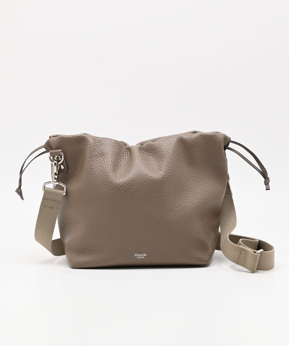 blancle シュリンクレザー ドローストリング2wayバッグ 