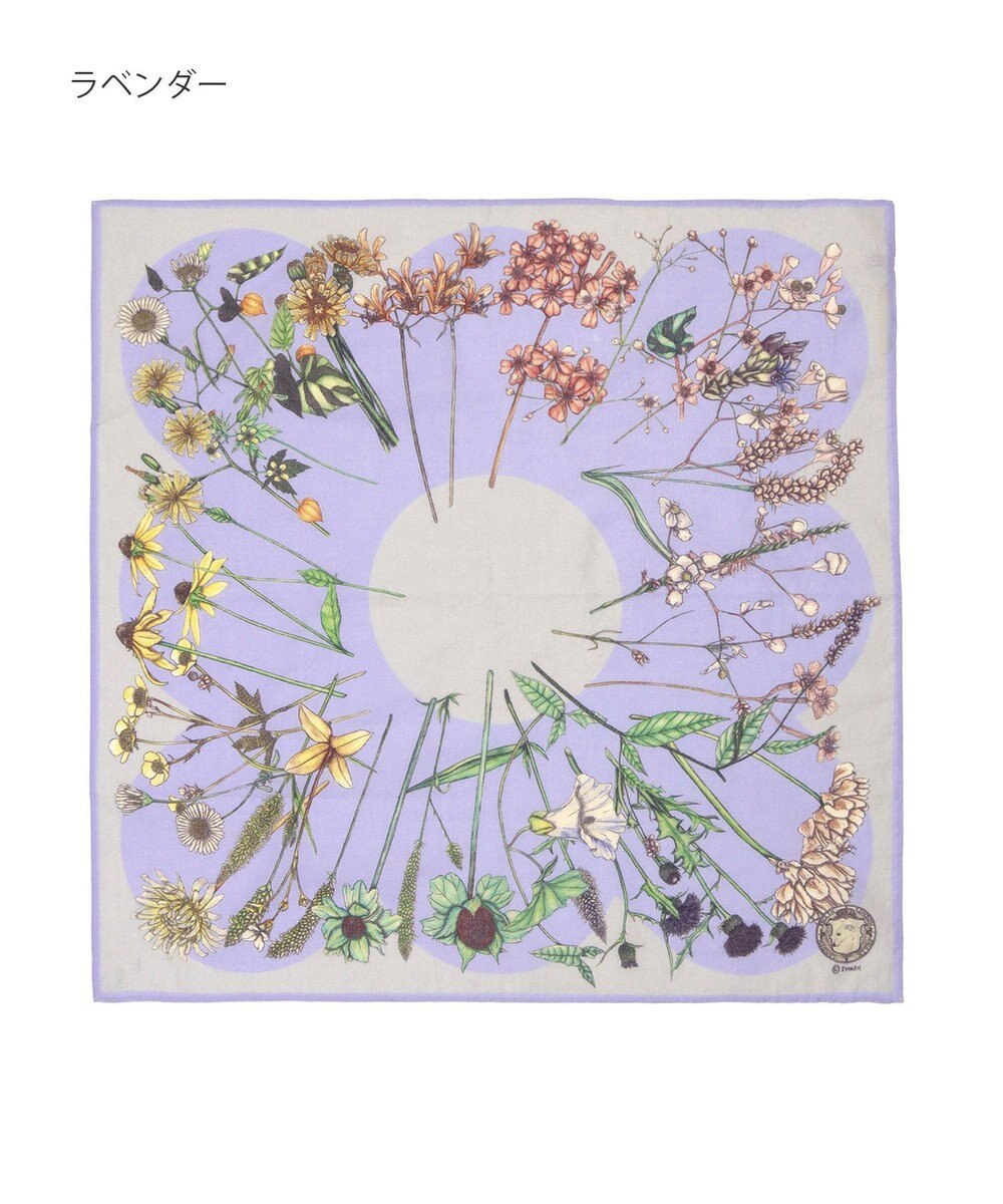 MOONBAT SWASH LONDON フラワープリント コットン スカーフ 