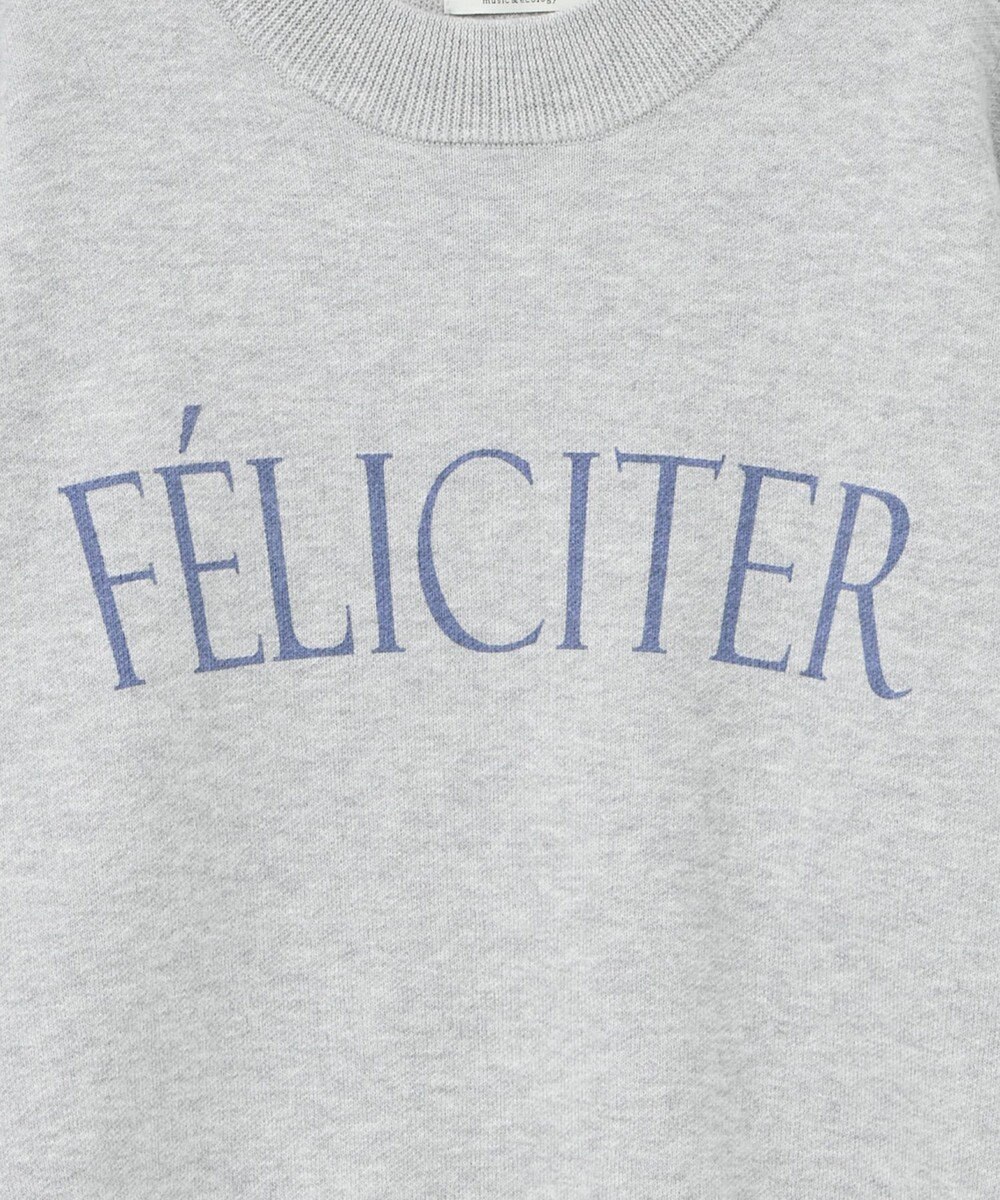 earth music&ecology 【洗濯機洗い可】スウェットライクロゴニットプルオーバー 