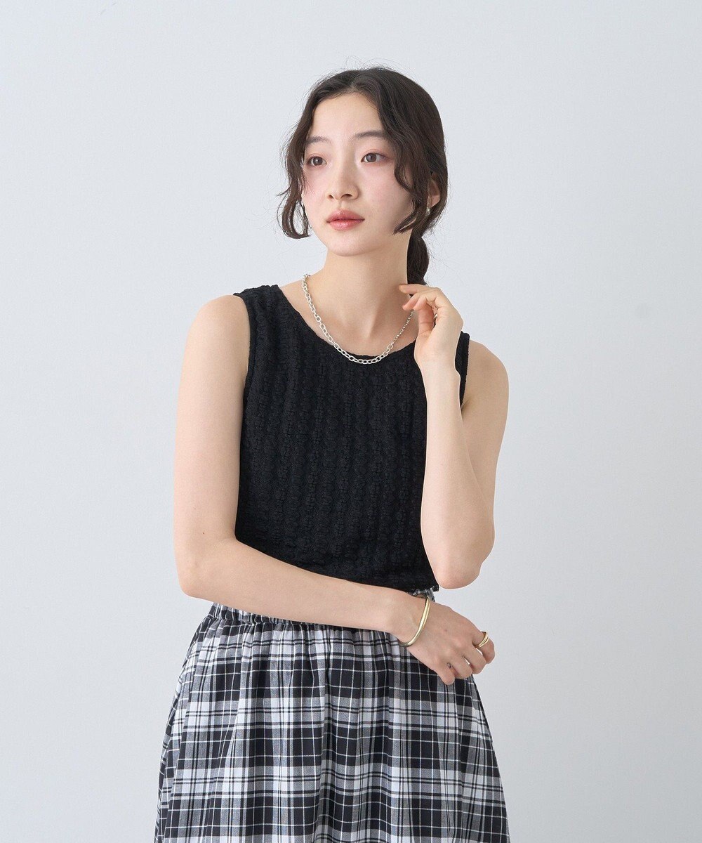 earth music&ecology ストレッチレースタンクトップ 