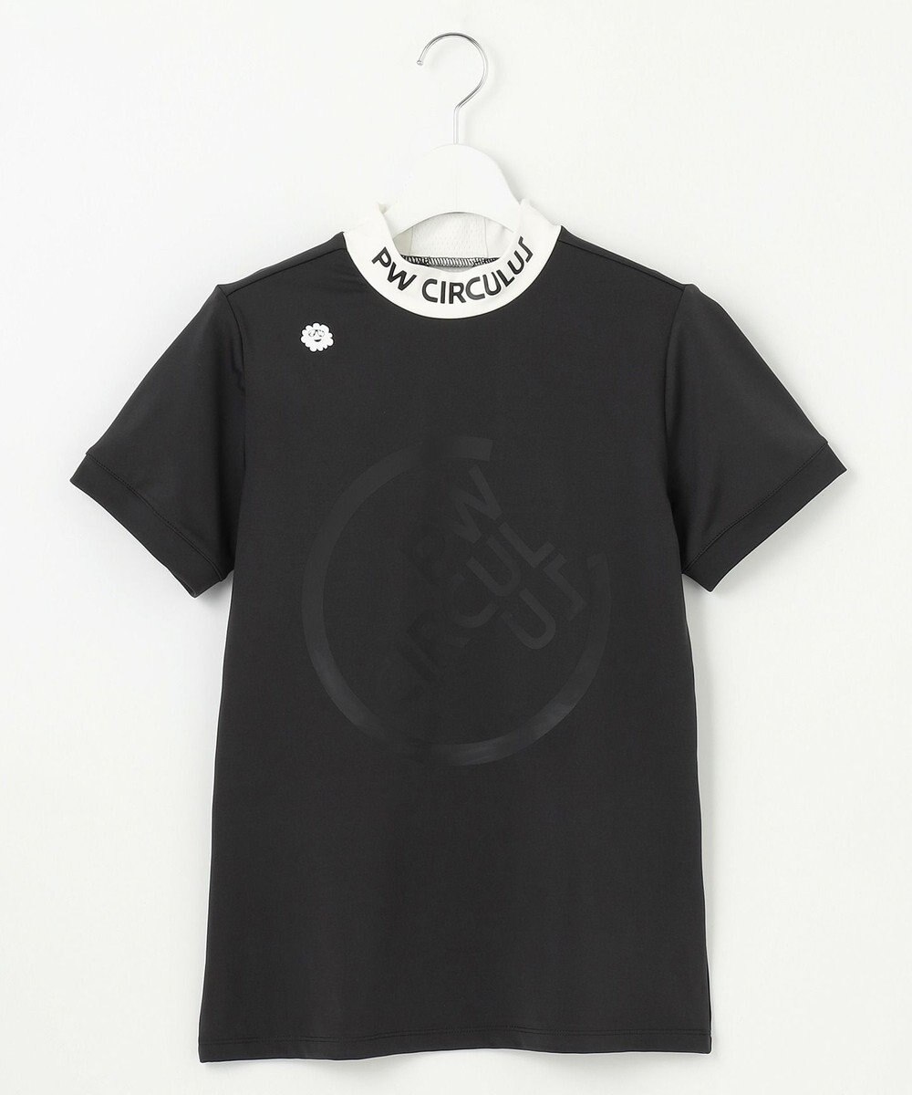 PW CIRCULUS 【UVカット / 吸水速乾 / 伸縮性抜群】【WOMEN】バックメッシュ切り替えモックT ゴルフウェア レディース 