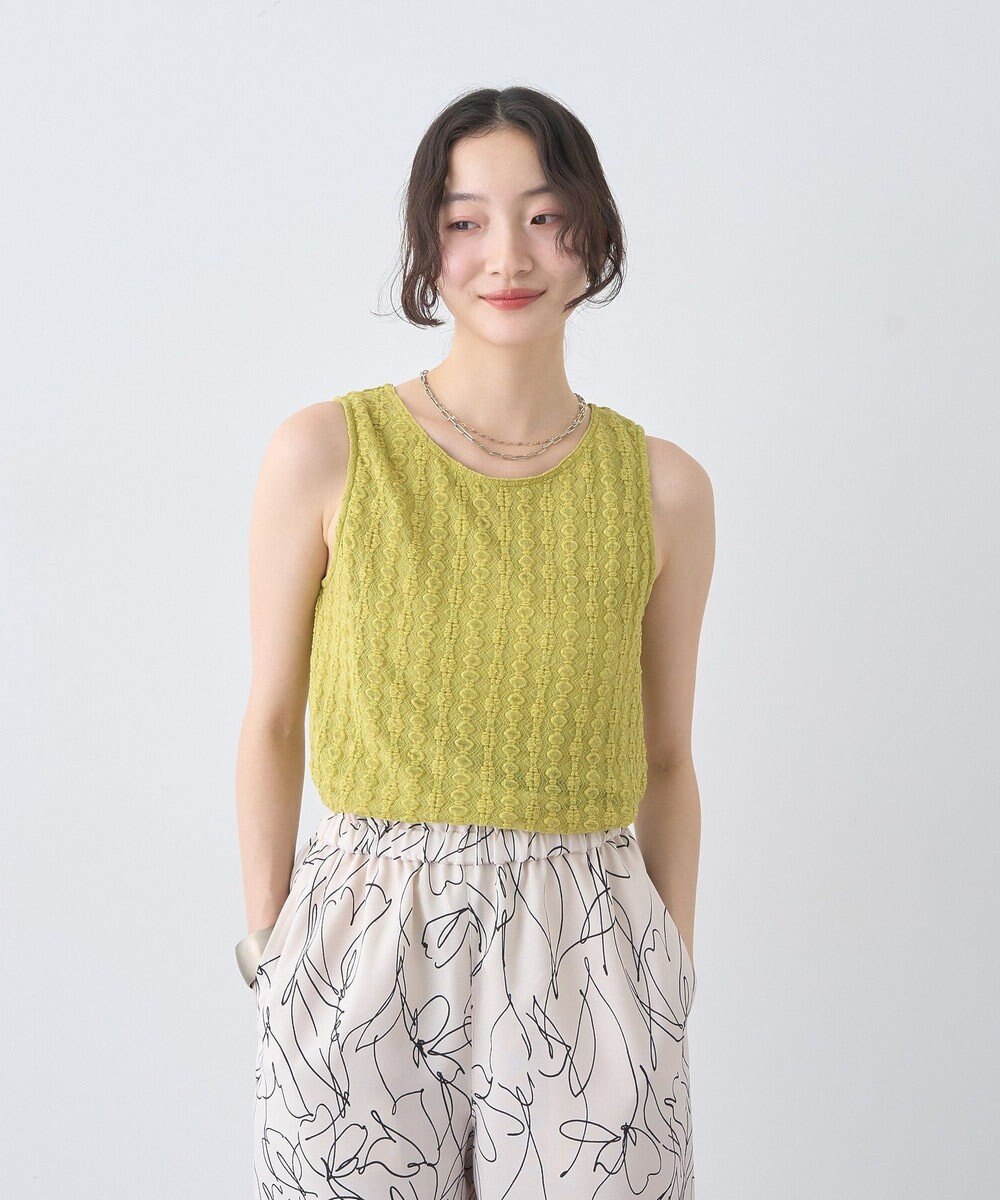 earth music&ecology ストレッチレースタンクトップ 