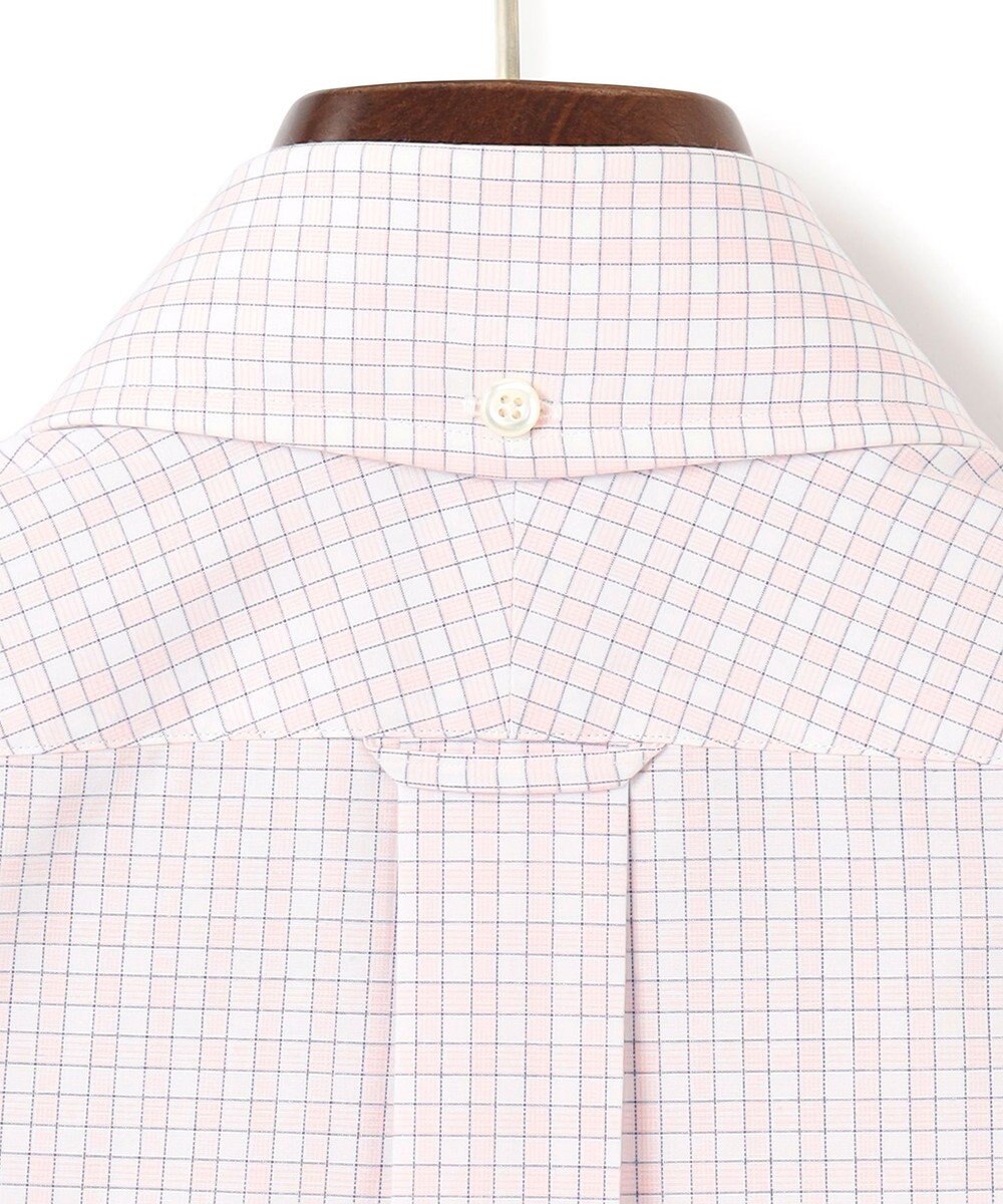 J.PRESS MEN 【PREMIUM PLEATS / 形態安定】スーピマコットンファンシーチェック ドレスシャツ / B.D. 