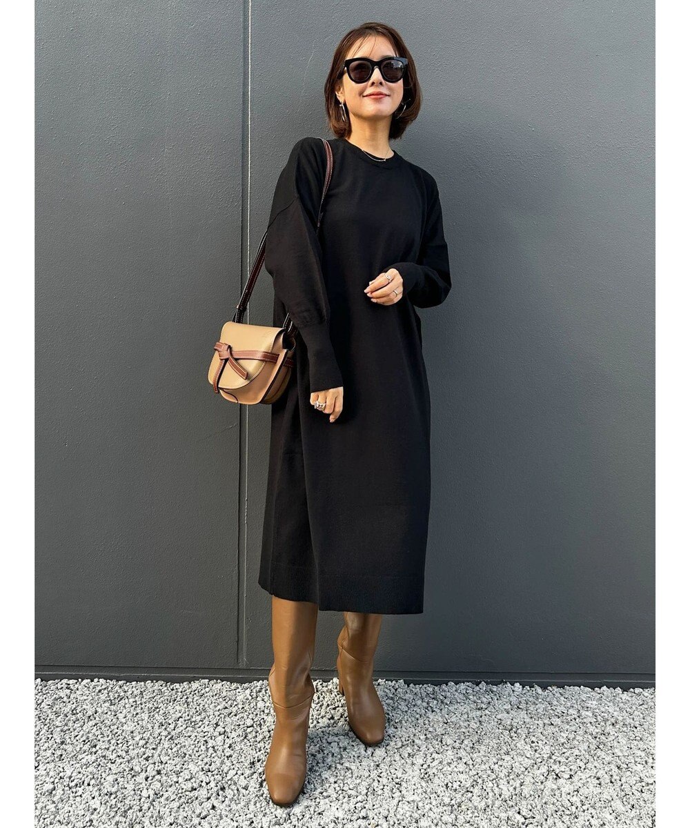 Green Parks オーバーサイズニットワンピース 