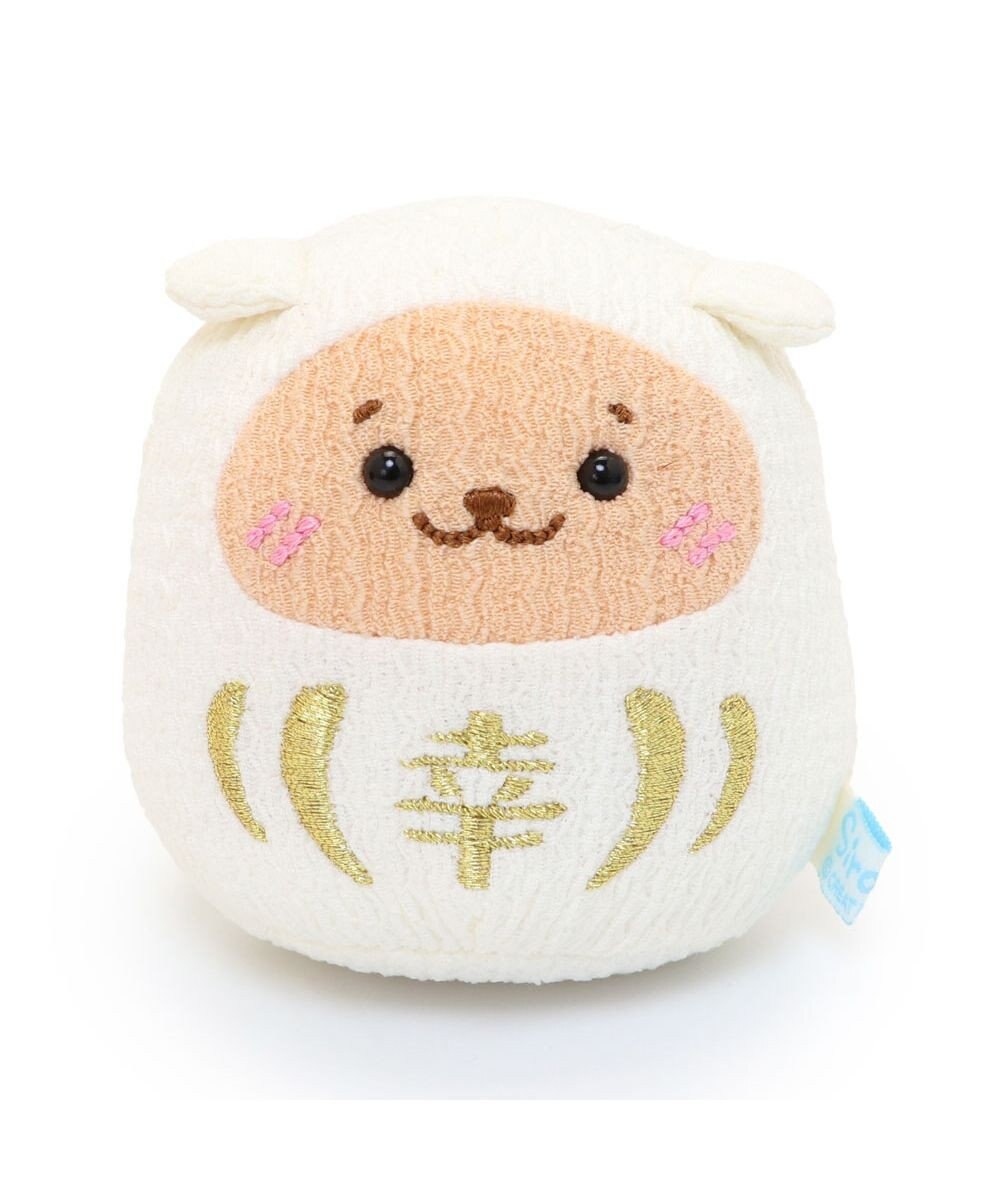 Mother garden しろたん 手のり ちりめん だるま マスコット ちびちびマスコット 8cm 【単品】 